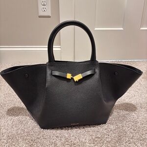 Demillier the Mini New York Black Small Grain Leather purse